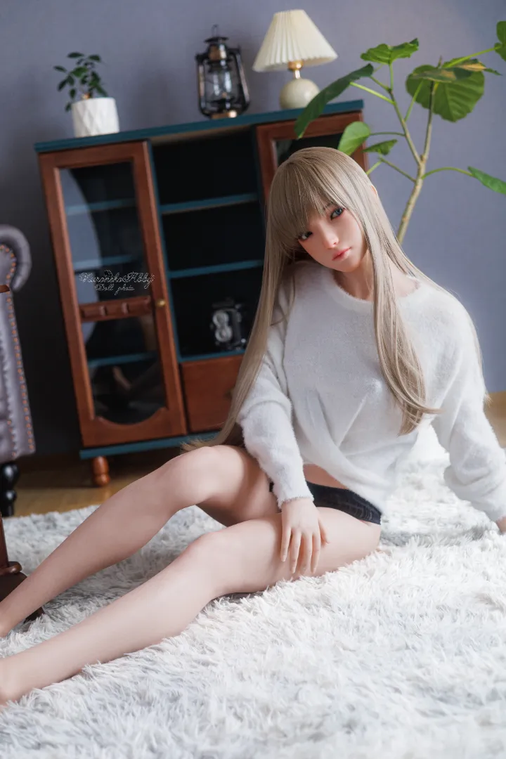 148cm (4ft10) Bカップ リアル シリコン ラブドール Sora ヘッド #70